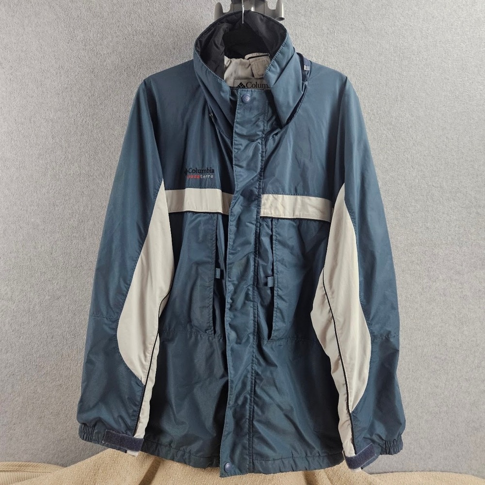 Vintage Columbia Sportswear Interchange Ski Jacket Slate Blue/Teal & Cream Sz XL